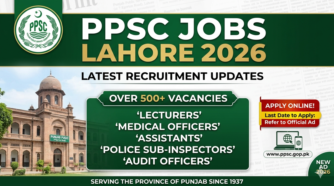 PPSC Jobs in Lahore 2026 | Advertisement No. 05/2026 – Apply Online
