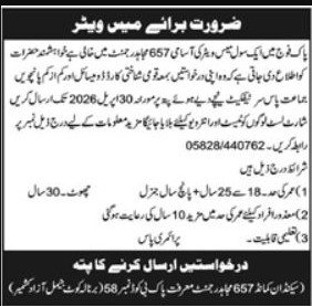 Pakistan Army Jobs