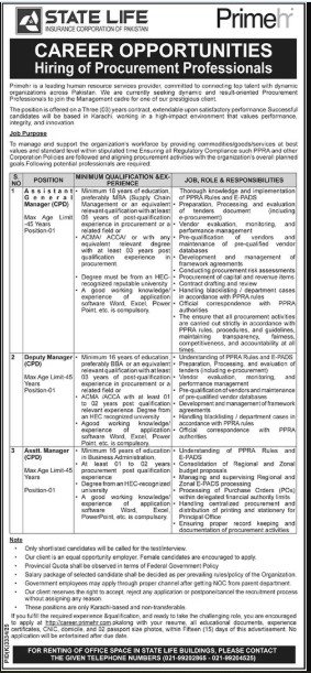State Life Insurance Jobs